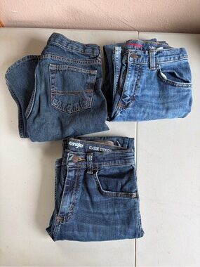 3 pairs of Boys 14 slim jeans